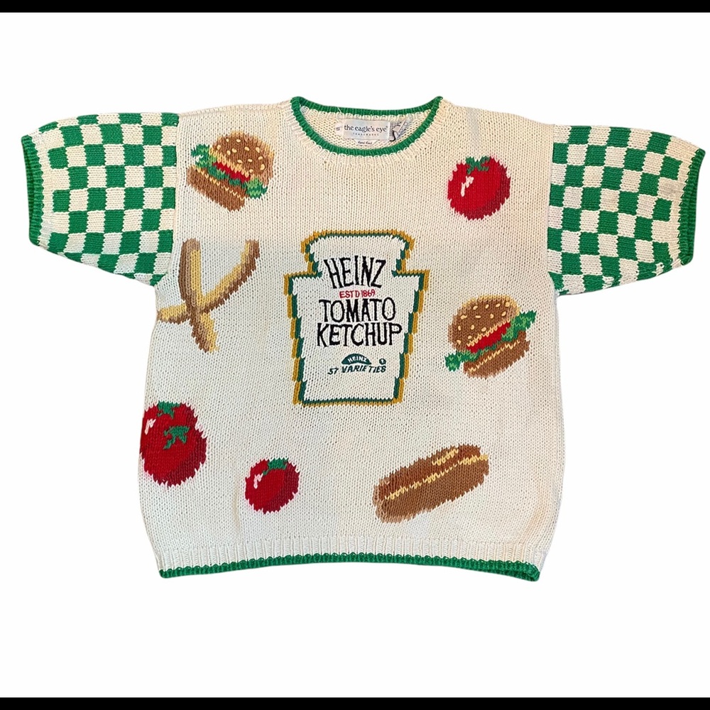 Vintage Eagle’s Eye Heinz Ketchup Sweater Sz S